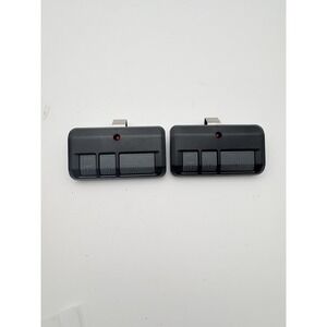 Garage Door Opener 3 Button Remote Set Of 2 Black Visor Clips FCC RQ8K10